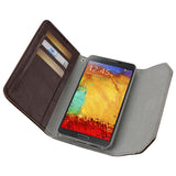 REIKO SAMSUNG GALAXY NOTE 3 STUDS WALLET CASE IN BROWN