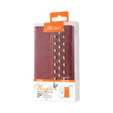 REIKO SAMSUNG GALAXY NOTE 3 STUDS WALLET CASE IN DARK RED