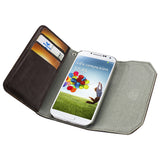 REIKO SAMSUNG GALAXY S4 STUDS WALLET CASE IN BROWN
