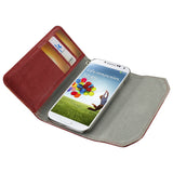 REIKO SAMSUNG GALAXY S4 STUDS WALLET CASE IN DARK RED