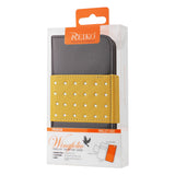 REIKO SAMSUNG GALAXY S4 JEWELRY DIAMOND STUDS BELT WALLET CASE IN BROWN