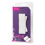REIKO SAMSUNG GALAXY S5 FLIP FOLIO BOW WALLET CASE IN PURPLE WHITE