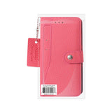 REIKO IPHONE 6 PLUS/ 6S PLUS WALLET CASE WITH SLIDE OUT POCKET AND FOLD STAND IN HOT PINK