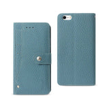 REIKO IPHONE 6 PLUS/ 6S PLUS WALLET CASE WITH SLIDE OUT POCKET AND FOLD STAND IN NAVY