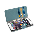 REIKO IPHONE 6 PLUS/ 6S PLUS WALLET CASE WITH SLIDE OUT POCKET AND FOLD STAND IN NAVY