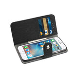 REIKO IPHONE 6/ 6S WALLET CASE WITH SLIDE OUT POCKET AND FOLD STAND IN BLACK