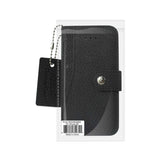 REIKO IPHONE SE WALLET CASE WITH SLIDE OUT POCKET AND FOLD STAND IN BLACK