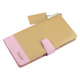 REIKO IPHONE 6/ 6S TWO TONE SUPER WALLET CASE WITH MULTIPLE CARD SLOTS IN PINK GOLD