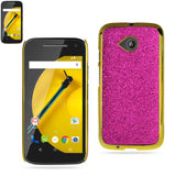 REIKO MOTOROLA MOTO E (2015) JEWELRY SLIM KARAT GLITTER CASE IN PINK