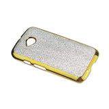 REIKO MOTOROLA MOTO E (2015) JEWELRY SLIM KARAT GLITTER CASE IN SILVER