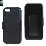REIKO IPHONE SE/ 5S/ 5 HOLSTER COMBO CASE WITH KICKSTAND IN BLACK
