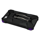REIKO IPHONE SE/ 5S/ 5 HYBRID HEAVY DUTY HOLSTER CASE WITH METAL CLIP IN PURPLE BLACK