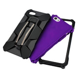 REIKO IPHONE SE/ 5S/ 5 HYBRID HEAVY DUTY HOLSTER CASE WITH METAL CLIP IN PURPLE BLACK