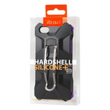 REIKO IPHONE SE/ 5S/ 5 HYBRID HEAVY DUTY HOLSTER CASE WITH METAL CLIP IN PURPLE BLACK