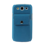 REIKO SAMSUNG GALAXY S3 DURABLE LEATHER PROTECTIVE CASE WITH BACK POCKETNAVY