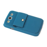 REIKO SAMSUNG GALAXY S3 DURABLE LEATHER PROTECTIVE CASE WITH BACK POCKETNAVY