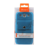REIKO SAMSUNG GALAXY S3 DURABLE LEATHER PROTECTIVE CASE WITH BACK POCKETNAVY