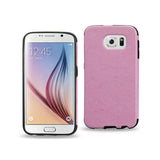 REIKO SAMSUNG GALAXY S6 GENUINE LEATHER SNAP ON CASE IN PINK