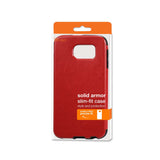 REIKO SAMSUNG GALAXY S6 GENUINE LEATHER SNAP ON CASE IN RED