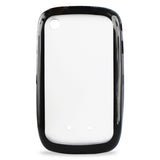 REIKO BLACKBERRY CURVE 8530 FRAME CLEAR BACK CASE IN BLACK