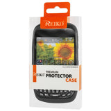 REIKO BLACKBERRY CURVE 8530 FRAME CLEAR BACK CASE IN BLACK