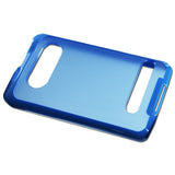 REIKO HTC EVO 4G FRAME BUMPER CLEAR BACK CASE IN NAVY