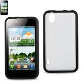 REIKO LG MARQUEE FRAME CLEAR BACK CASE IN BLACK