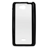 REIKO LG SPIRIT 4G FRAME BUMPER CLEAR BACK CASE IN BLACK