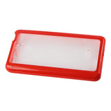 REIKO LG SPIRIT 4G FRAME BUMPER CLEAR BACK CASE IN RED