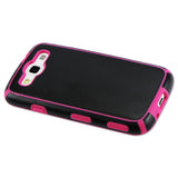 REIKO SAMSUNG GALAXY S3 SLIM COMMUTE CASE IN BLACK HOT PINK