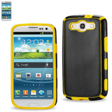 REIKO SAMSUNG GALAXY S3 SLIM COMMUTE CASE IN BLACK YELLOW