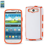 REIKO SAMSUNG GALAXY S3 SLIM COMMUTE CASE IN WHITE ORANGE