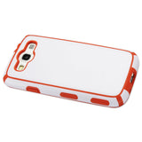 REIKO SAMSUNG GALAXY S3 SLIM COMMUTE CASE IN WHITE ORANGE