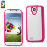 REIKO SAMSUNG GALAXY S4 FRAME CASE WITH CLEAR BACK COVER IN HOT PINK