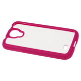 REIKO SAMSUNG GALAXY S4 FRAME CASE WITH CLEAR BACK COVER IN HOT PINK
