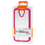REIKO SAMSUNG GALAXY S4 FRAME CASE WITH CLEAR BACK COVER IN HOT PINK