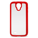 REIKO SAMSUNG GALAXY S4 FRAME CASE WITH CLEAR BACK COVER IN RED