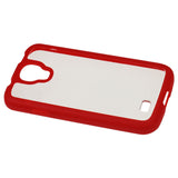 REIKO SAMSUNG GALAXY S4 FRAME CASE WITH CLEAR BACK COVER IN RED