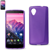 REIKO LG NEXUS 5 JELLY POLYMER GEL CASE IN PURPLE