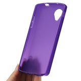 REIKO LG NEXUS 5 JELLY POLYMER GEL CASE IN PURPLE