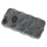 REIKO IPHONE 5/5S/SE JELLY HEXAGON GEL CASE IN CLEAR