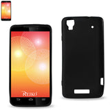 REIKO ZTE MAX JELLY SILICONE GEL CASE IN BLACK