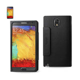REIKO SAMSUNG GALAXY NOTE 3 SMART WINDOW FLIP FOLIO CASE IN BLACK