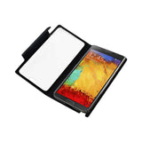 REIKO SAMSUNG GALAXY NOTE 3 SMART WINDOW FLIP FOLIO CASE IN BLACK
