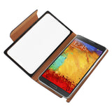REIKO SAMSUNG GALAXY NOTE 3 SMART WINDOW FLIP FOLIO CASE IN BROWN