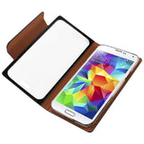 REIKO SAMSUNG GALAXY S5 SMART WINDOW FLIP FOLIO CASE IN BROWN