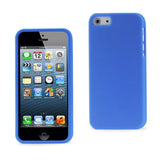 REIKO IPHONE SE/ 5 TWO PARTS RUBBERIZED SILICONE CASE IN BLUE