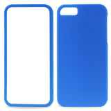 REIKO IPHONE SE/ 5 TWO PARTS RUBBERIZED SILICONE CASE IN BLUE