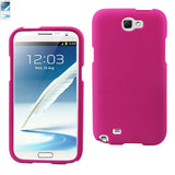 REIKO SAMSUNG GALAXY NOTE 2 TWO PARTS RUBBERIZED SILICONE CASE IN HOT PINK