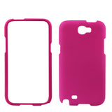 REIKO SAMSUNG GALAXY NOTE 2 TWO PARTS RUBBERIZED SILICONE CASE IN HOT PINK